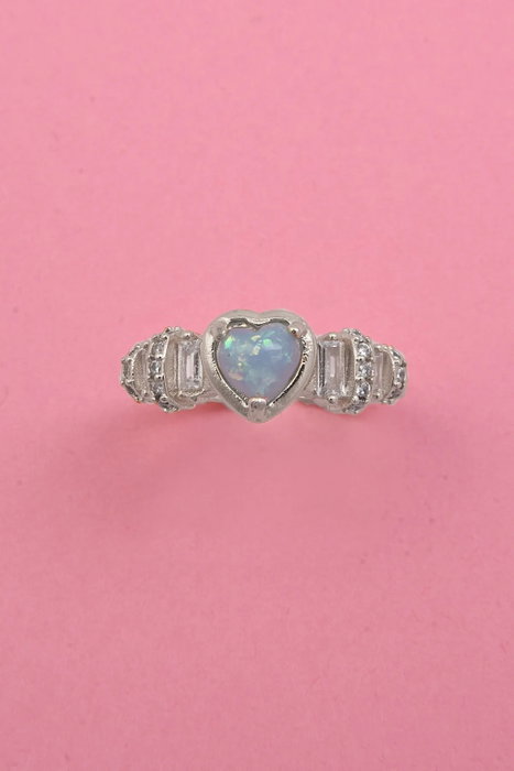 Heliophilia Silver Anillo de Plata con Circonita Talla Única